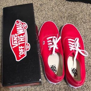 Vans Shoes - Vans Men size 13 Red &White Brand New Vans Shoes - Vans Men size 13 Red &White Brand New